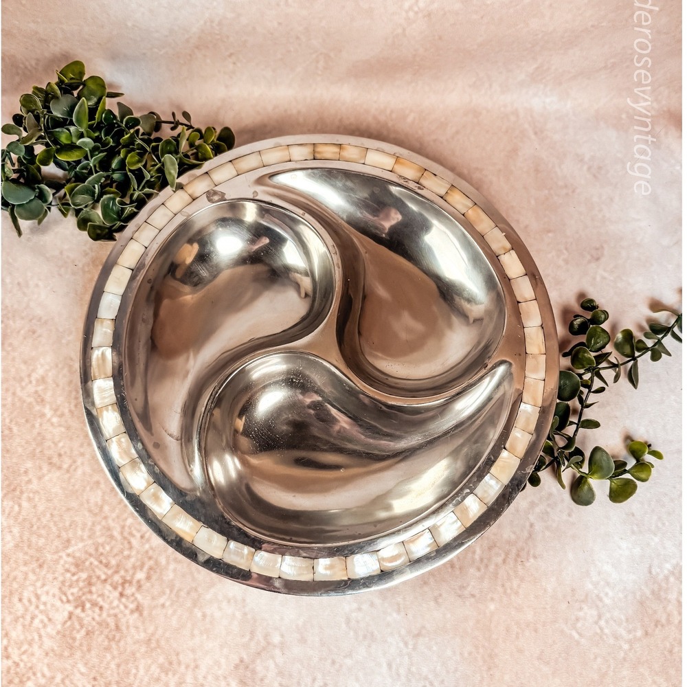 Towle‎ Silver Mother of Pearl Serving Platter